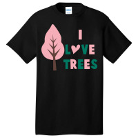 I Love Trees 70s (1) Basic T-shirt | Artistshot