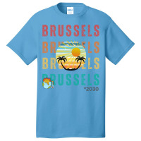 Global Warming Turns Brussels Into A Tropical Beac Basic T-shirt | Artistshot