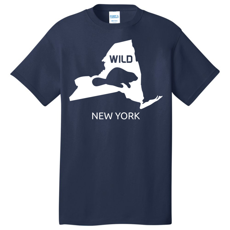 New York State Animal Beaver Silhouette Art Ny Sou Basic T-shirt by julionrokhumy | Artistshot