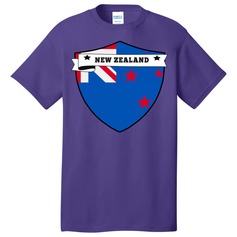 New Zealand Country Shield Basic T-shirt | Artistshot