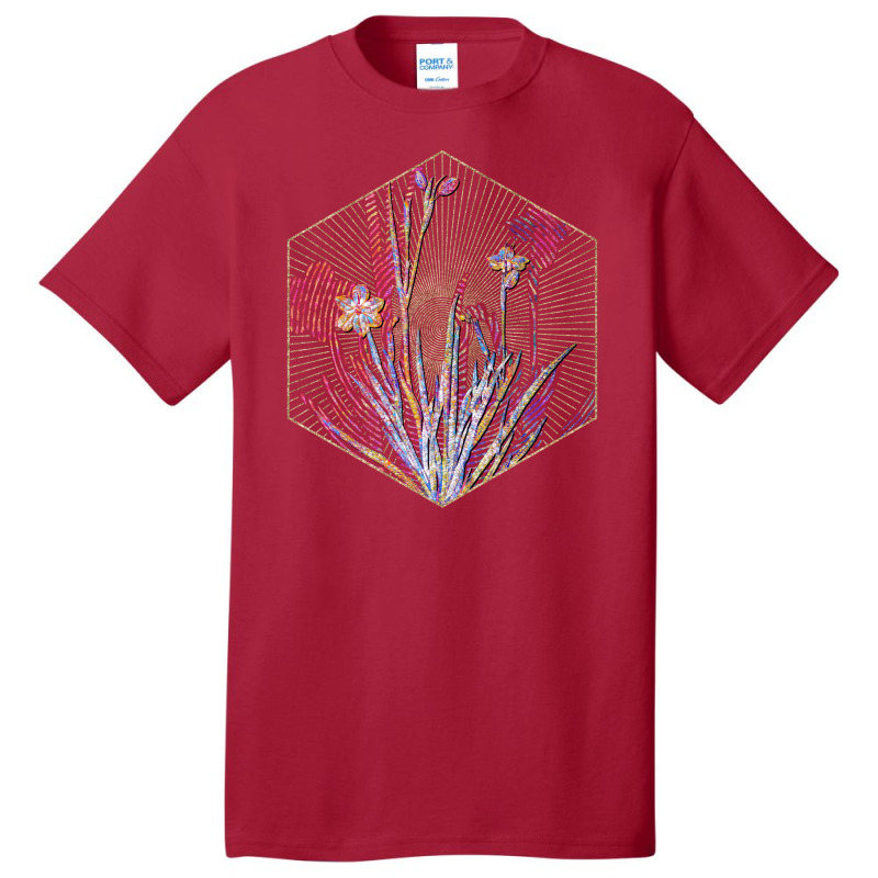 Yellow Eyed Grass Floral Rainbow Mosaic Cute Basic T-shirt | Artistshot