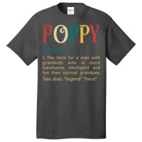 Funny Grandpa Saying Dictionary Poppy Retro Basic T-shirt | Artistshot