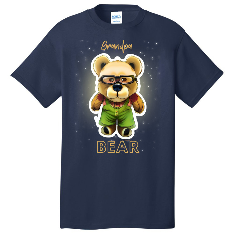 Cute Grandpa Teddy Bear Travel Basic T-shirt by thanetsadib | Artistshot