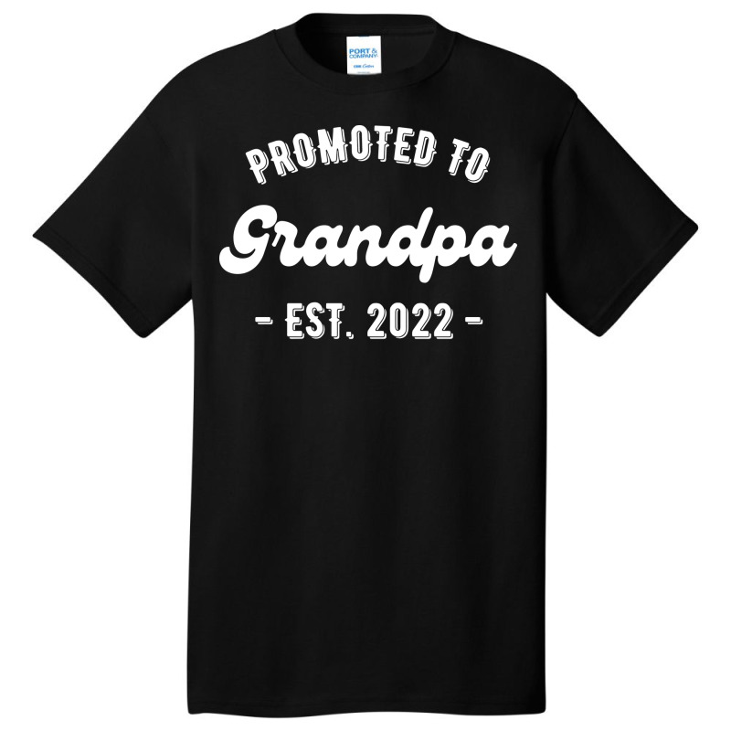 Promoted To Grandpa Est 2022 Travel Basic T-shirt | Artistshot