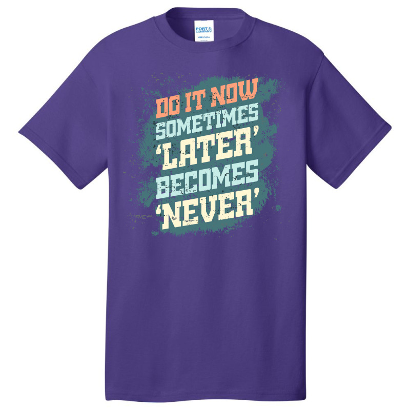 Do It Now Gym  Girl Basic T-shirt | Artistshot