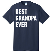 Best Grandpa Ever Nostalgia Basic T-shirt | Artistshot