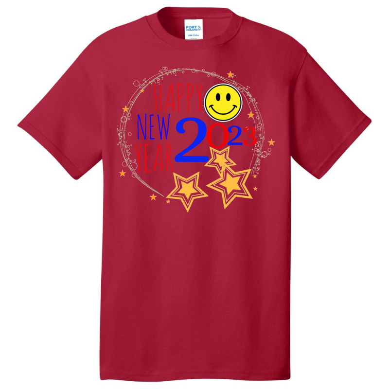 New Years Eve Party Supplies 2023 Happy New Year Basic T-shirt by salayobatrazf | Artistshot