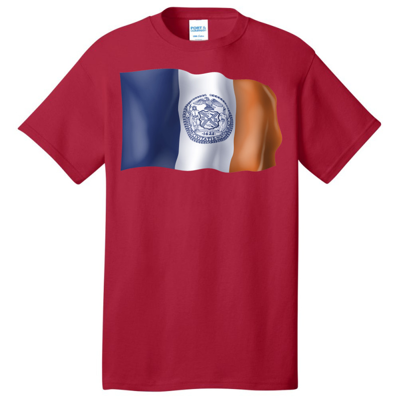 New York Flag Basic T-shirt by salayobatrazf | Artistshot