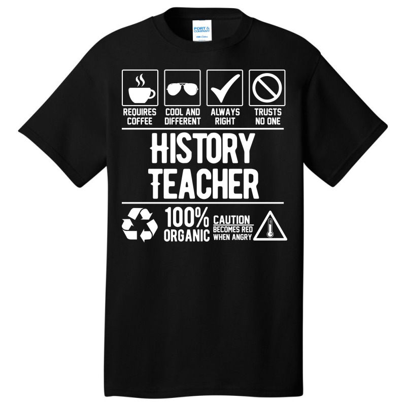 History Teacher Job White Nature Basic T-shirt | Artistshot