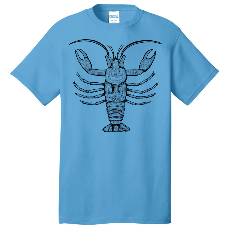 Crayfish Or Crawdad Ink Art Cool Animal Design On Basic T-shirt | Artistshot