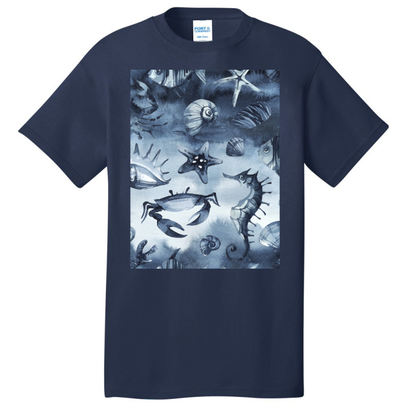 Aquatic Life Hipster Basic T-shirt | Artistshot