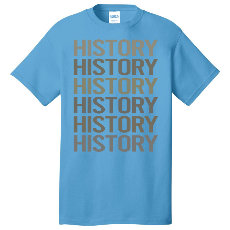 Gray Text Art History Girl Basic T-shirt | Artistshot