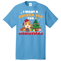 Guinea Pig For Christmas Funny Christmas Gift Gree Basic T-shirt | Artistshot