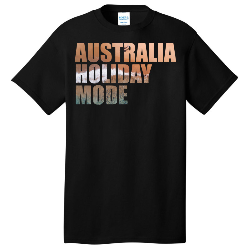 Australia Holiday Mode Beach Nature Basic T-shirt by anwtizahlest | Artistshot