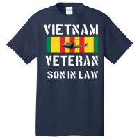 Vietnam Veteran Son In Law Funny Basic T-shirt | Artistshot