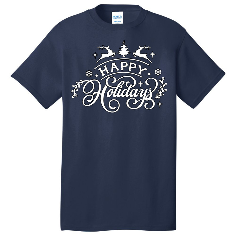 Happy Holidays Boy Stars Basic T-shirt | Artistshot