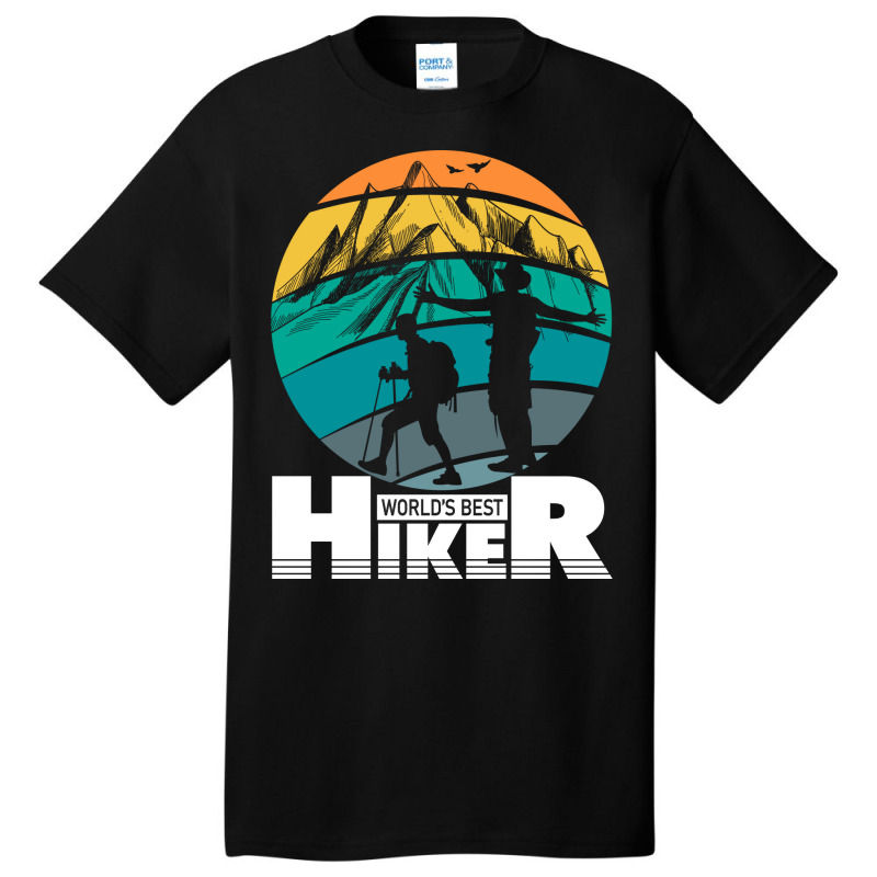 Cute Hiking Lover Gift Nostalgia Basic T-shirt by niventriskao | Artistshot