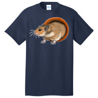 Golden Hamster In A Flower Pot Nature Basic T-shirt | Artistshot