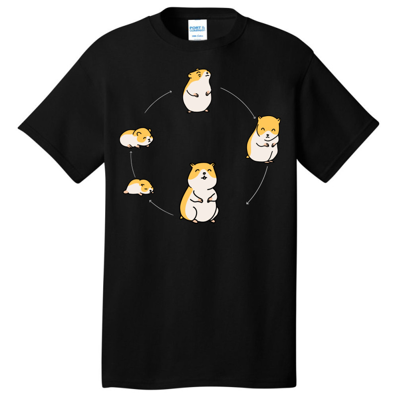 Hamster Lifecycle For Golden Hamster Owners Green Basic T-shirt by cupzchewl | Artistshot