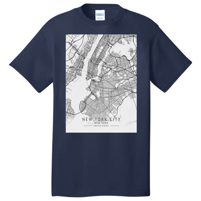 New York City United States City Map Basic T-shirt | Artistshot