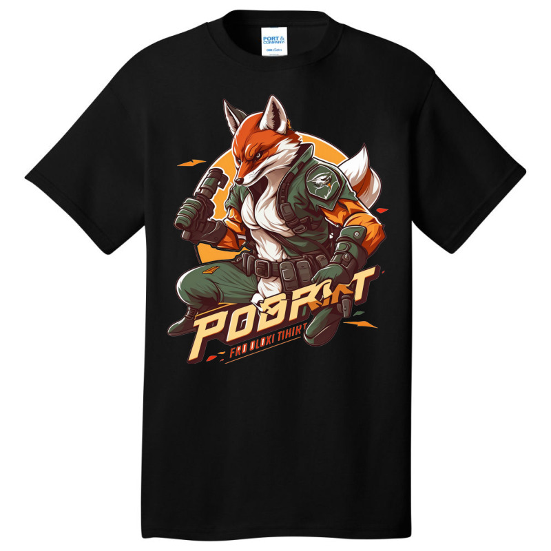 Fox Fighter Basic T-shirt by ZoritaStrong290 | Artistshot