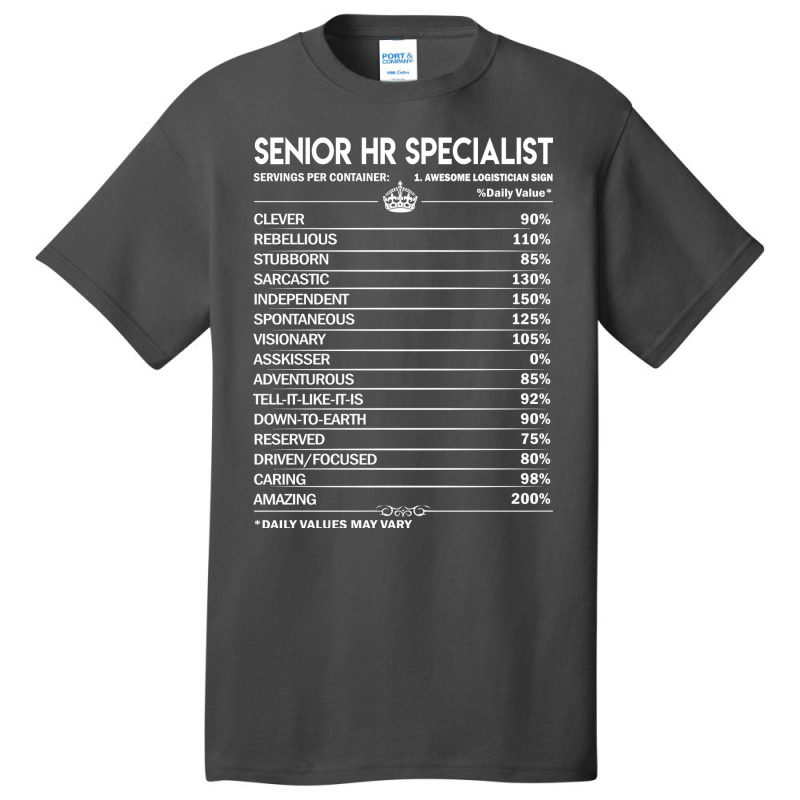 Senior Hr Specialist T  Senior Hr Specialist Facto Basic T-shirt | Artistshot