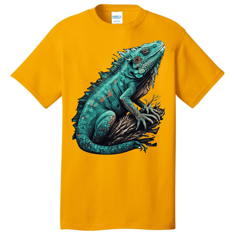 Ocean Sea Water Iguana Basic T-shirt by NissimHouston109 | Artistshot