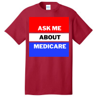 Ask Me About Medicare 80s (1) Basic T-shirt | Artistshot