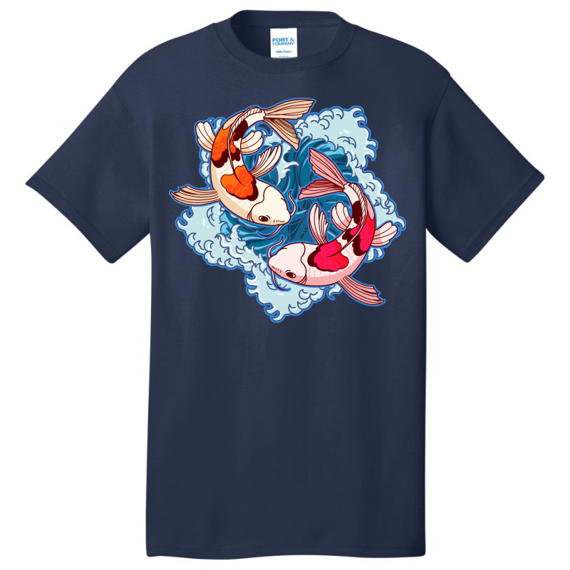 Koi Fish Japanese Tattoo Jinli Japan Coi Carp Hipp Basic T-shirt | Artistshot