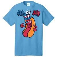 4th Of July Hotdog Travel Basic T-shirt | Artistshot