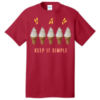 A Simple Ice Cream Makes You Happy Gelatto Summer Basic T-shirt | Artistshot