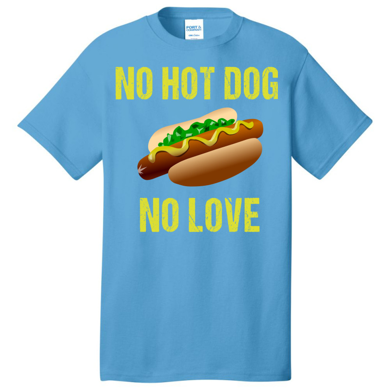 No Hot Dog No Love Yellow Basic T-shirt | Artistshot