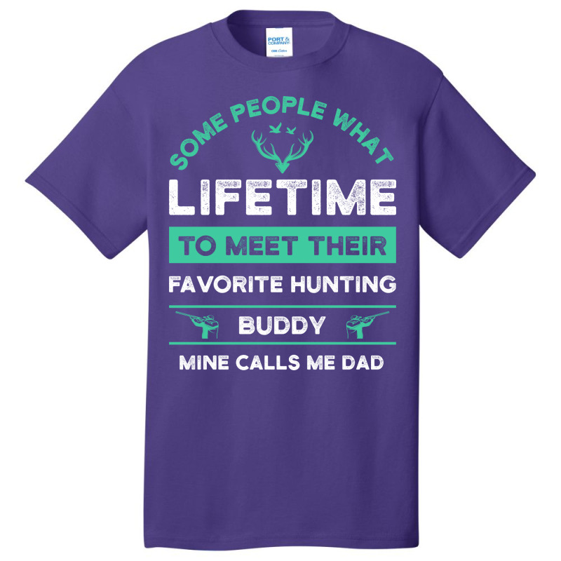 Father And Son Hunting Gift Yellow Basic T-shirt by vulumagelsyh | Artistshot