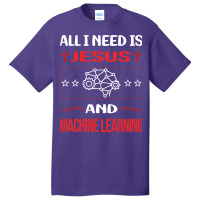 Funny Jesus Machine Learning Aesthetic Basic T-shirt | Artistshot