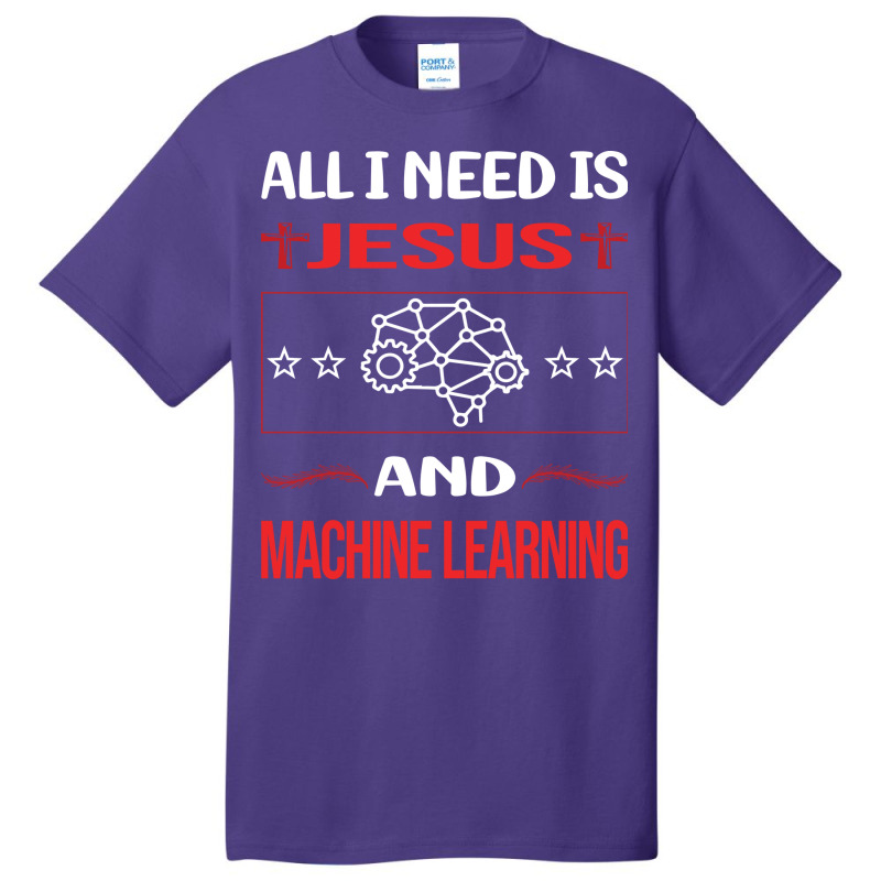 Funny Jesus Machine Learning Aesthetic Basic T-shirt | Artistshot