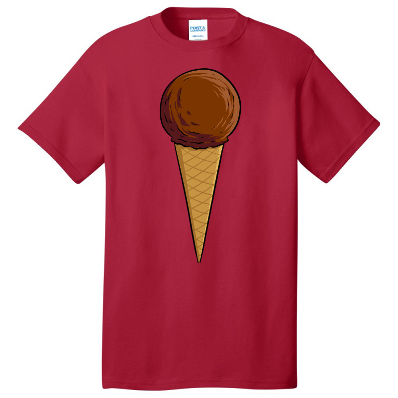 Ice Cream Cone Chocolate Basic T-shirt by ngatialavaro4 | Artistshot