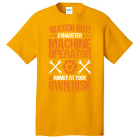 Machine Operator Cnc Machinist Cnc Operator Vintag Basic T-shirt | Artistshot