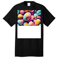 Colorful Ice Cream Funny Basic T-shirt | Artistshot