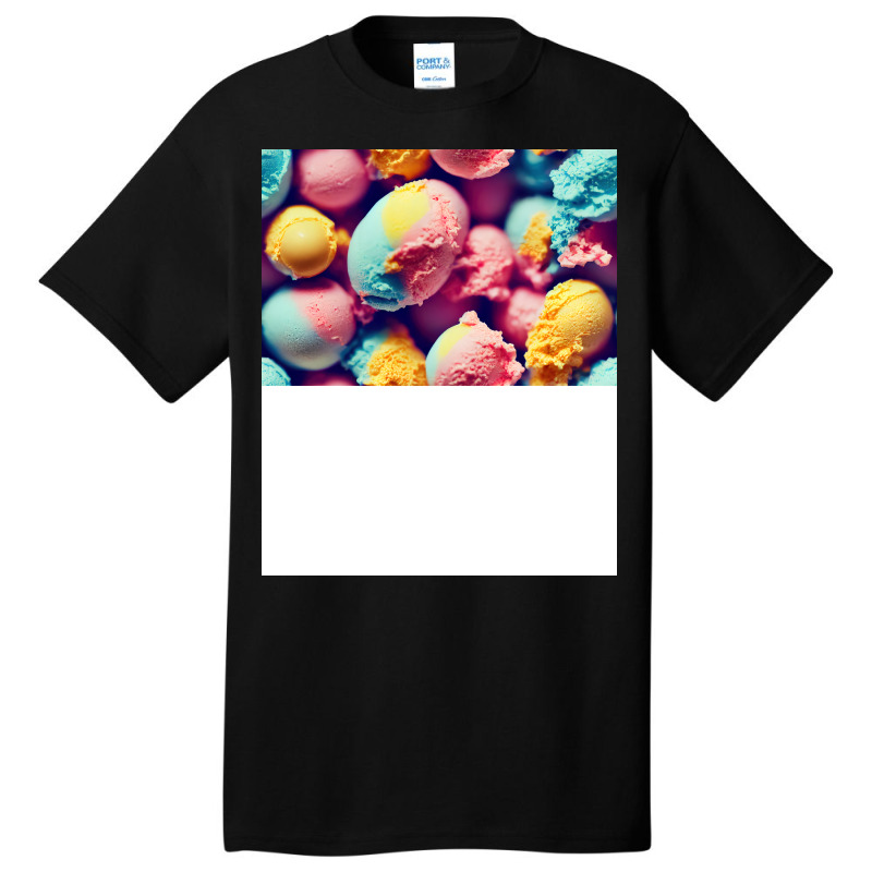 Colorful Ice Cream Funny Basic T-shirt | Artistshot