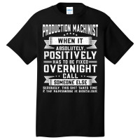 Machining Production Machinist Stars Basic T-shirt | Artistshot