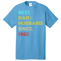 Best Dad Husband Since 1962 Fathers Day Gifts Aest Basic T-shirt | Artistshot