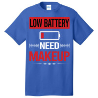 Low Battery Makeup Yellow Basic T-shirt | Artistshot