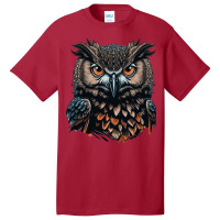 Owl Angry Basic T-shirt | Artistshot