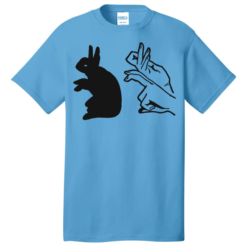 Rabbit Hand Shadow 2 Basic T-shirt | Artistshot