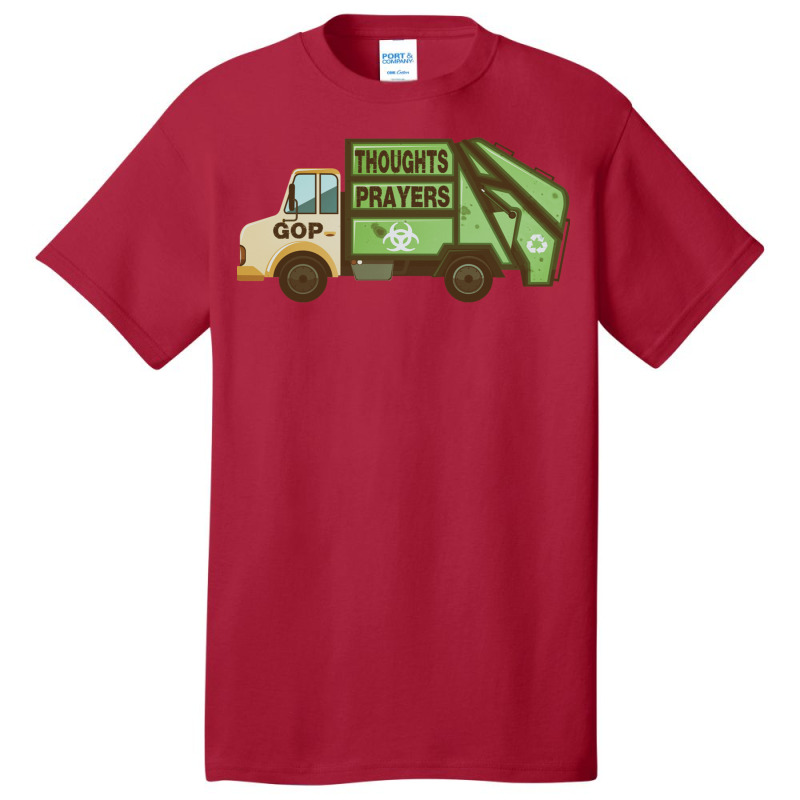 Thoughts And Prayers Garbage Truck Pro Gun Control Basic T-shirt | Artistshot