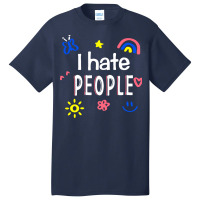 I Hate People Basic T-shirt | Artistshot