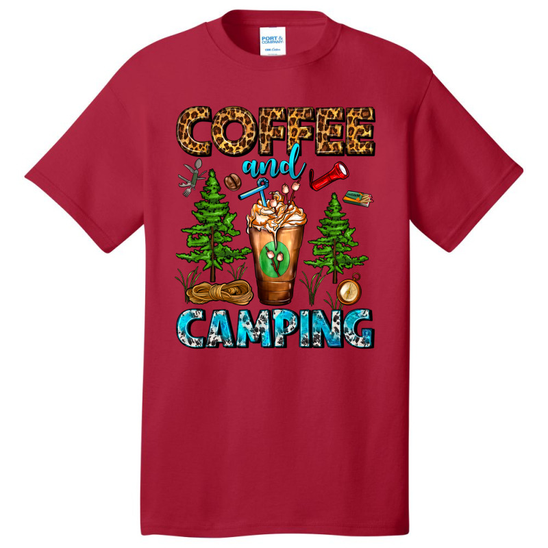 Coffee And Camping Frappe Basic T-shirt | Artistshot