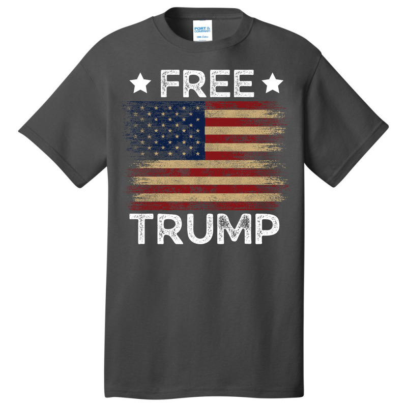 Free Trump Free Donald Trump Republican Support Basic T-shirt | Artistshot