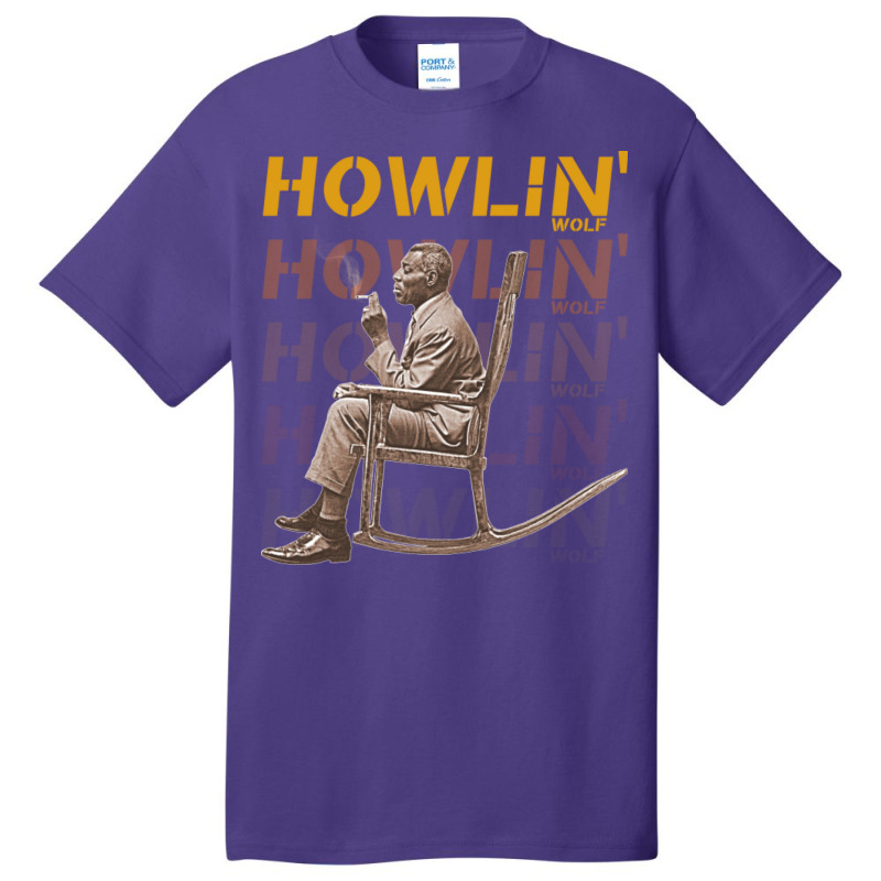 Howlin' Wolf Soul Man Rockin' Chair Fanart Basic T-shirt | Artistshot