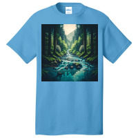 Image Of A River Basic T-shirt | Artistshot